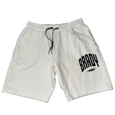 BRADY by Tom Brady Brand Men’s Size M White Black Varsity NFL Athletic Shorts