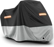 Motorcycle Cover Waterproof Outdoor - All Season Sun Protection with Lock