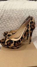 Jessica Simpson Leopard Pumps Venisse US Size 6 Pre-owned Great Condition