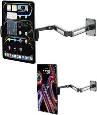 Aluminum Alloy Tablet Wall Mount Holder for iPad, Foldable Portable metallic