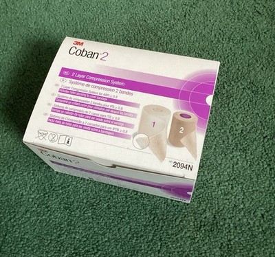3M Coban 2, Two Layer Bandage Compression System, 4'' (6 Kits Available ) # 2094N