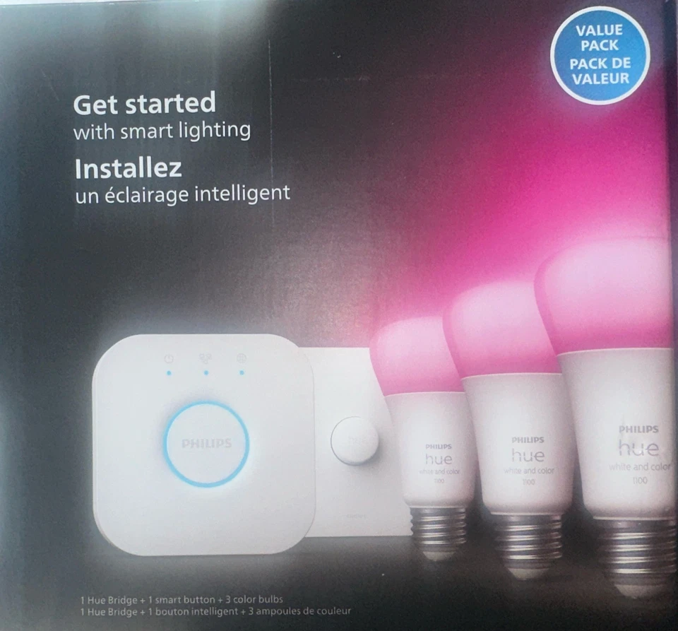 Philips Hue 3 -75 Watt Bulb Smart Bridge & Button Color Ambience Starter Kit - Image 2 of 4