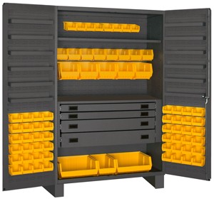 Durham JCBDLP724RDR-95, Speciality Cabinet w/ Legs and Flush Doors, 24''x48''x78''