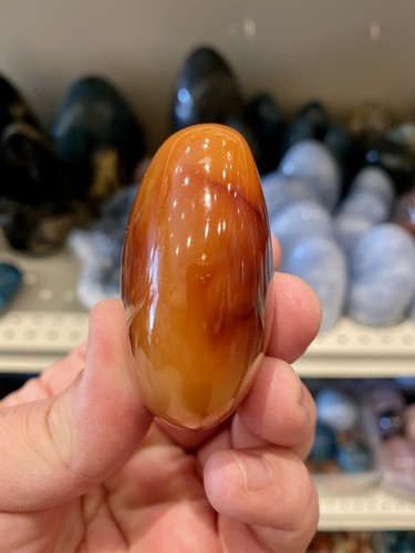 Carnelian Crystal Stone Healing Crystals Yoga Reiki Meditation Rock 3x2" ZENDA - Picture 5 of 12