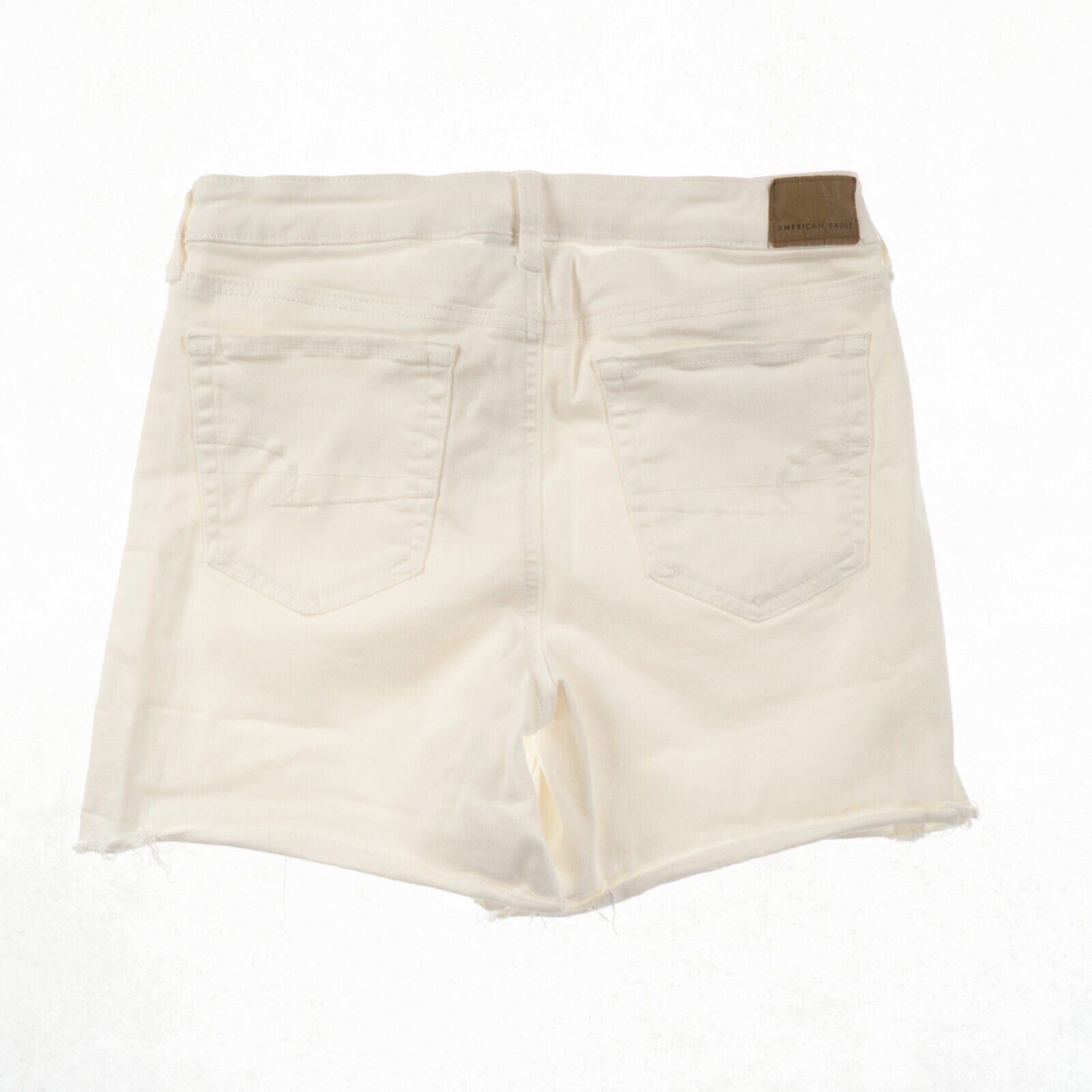 American Eagle Outfitters White Midi Shorts Womens 10 Stretch