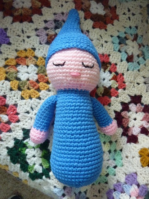 crochet sleepy doll