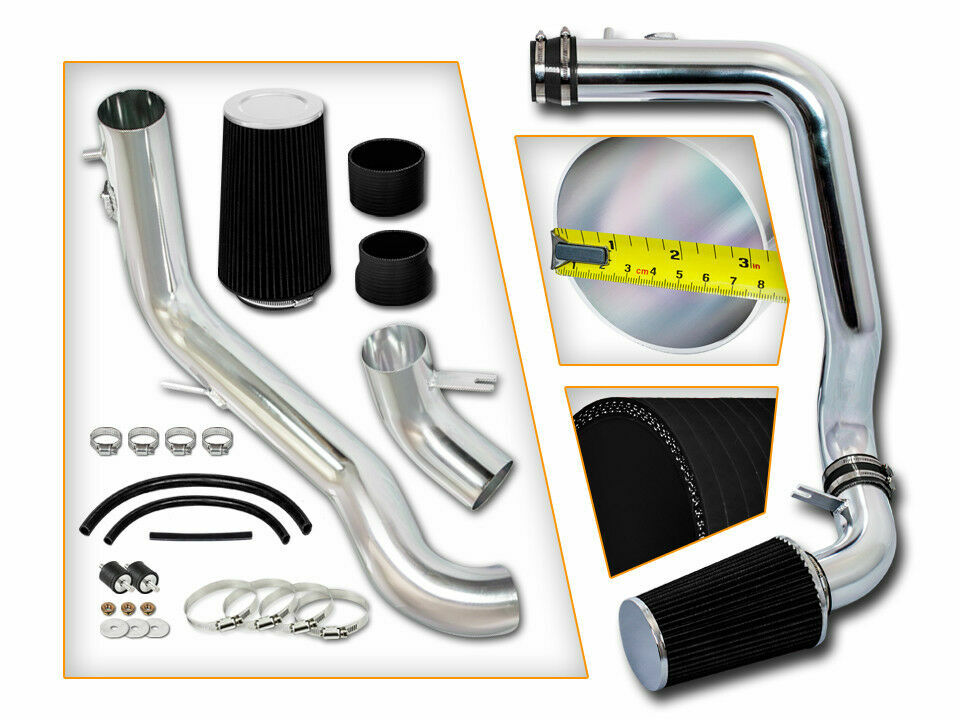 3.25" BLACK JDM Cold Air Intake Induction Kit + Filter For 0812 Accord