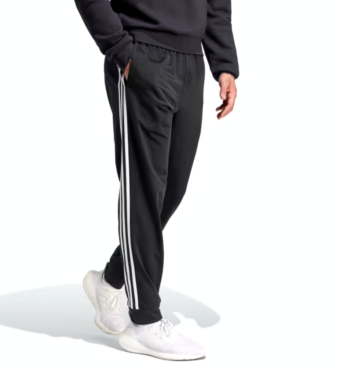 NEW MEN'S ADIDAS ESSENTIALS TRICOT TAPERED JOGGERS PANTS ~ SIZE XL
