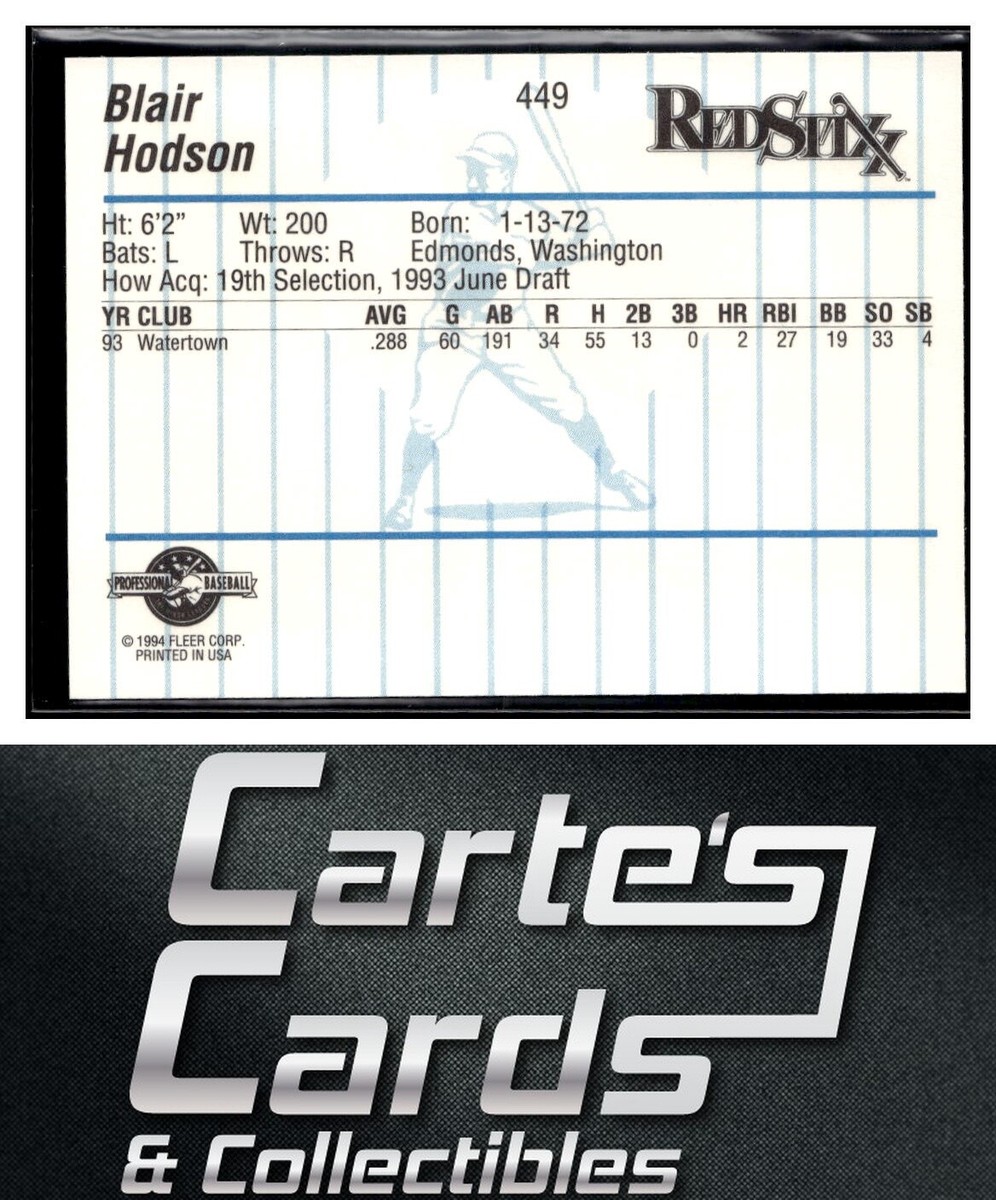 1994 Fleer ProCards Minor League - Blair Hodson #449 (RC) for sale
