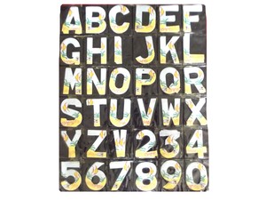 Self Adhesive 80mm Letters Numbers St Georges Flag Wheelie Bin House Name Home Garden Children S Bedroom Names Decor Decals Stickers Vinyl Art