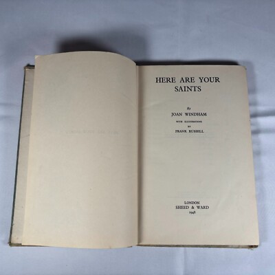 Here are Your Saints (Joan Windham - 1948) - Poor condition