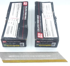 1-1/2" 15 Ga  Grip-Rite "DA" Style Angled Finish Nails Galvanized 2-Boxes 8000ct