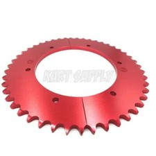 Split Aluminum Go Kart Sprocket for 40 Chain. Will Not Work On 420 Chain.