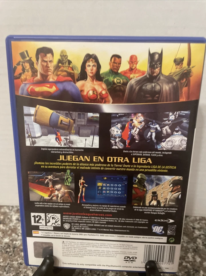 Liga de la Justicia Héroes Liga de la Justicia para Sony PS2 Edición España ¡Vendedor de EE. UU.! Foto 2 de 4