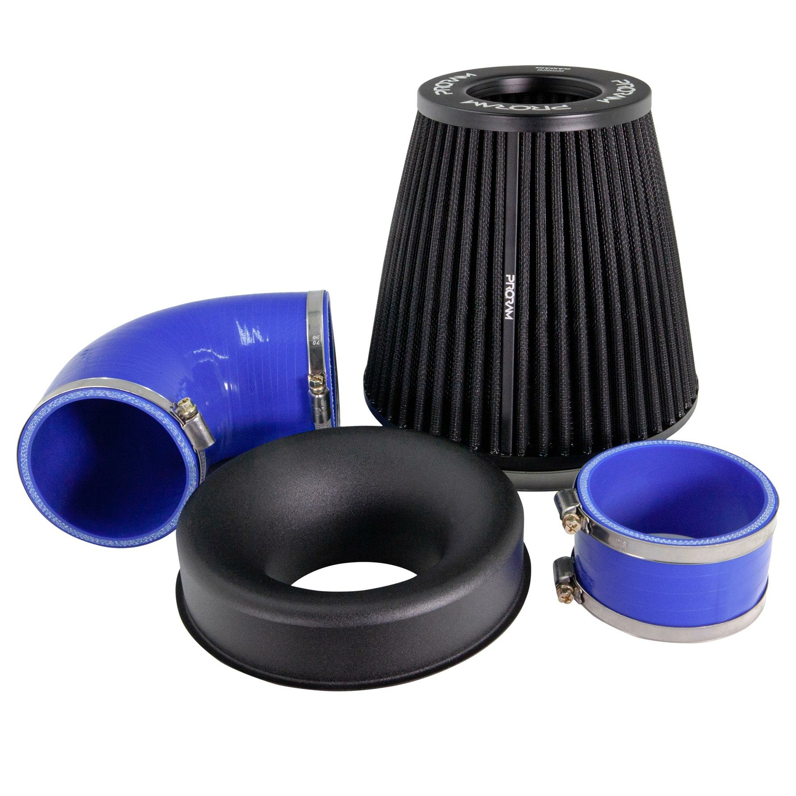 Ramair Performance Pleated Intake Kit for MK2 Focus ST - Blue Hoses