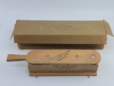 Vintage Sherman X Gray Turkey Caller in Original Box Dubois PA Box Call Wooden