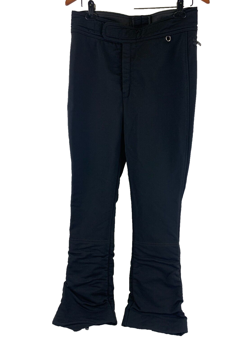 Schoeller Skifans Black Snow Pants USA Nylon Wool High Rise Schoeller Skifans Black Snow Pants USA Nylon Wool High Rise