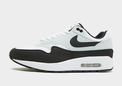 Original Nike Air Max 1  (Herren Größen: UK 6 6,5 7,5) Weiß / Schwarz