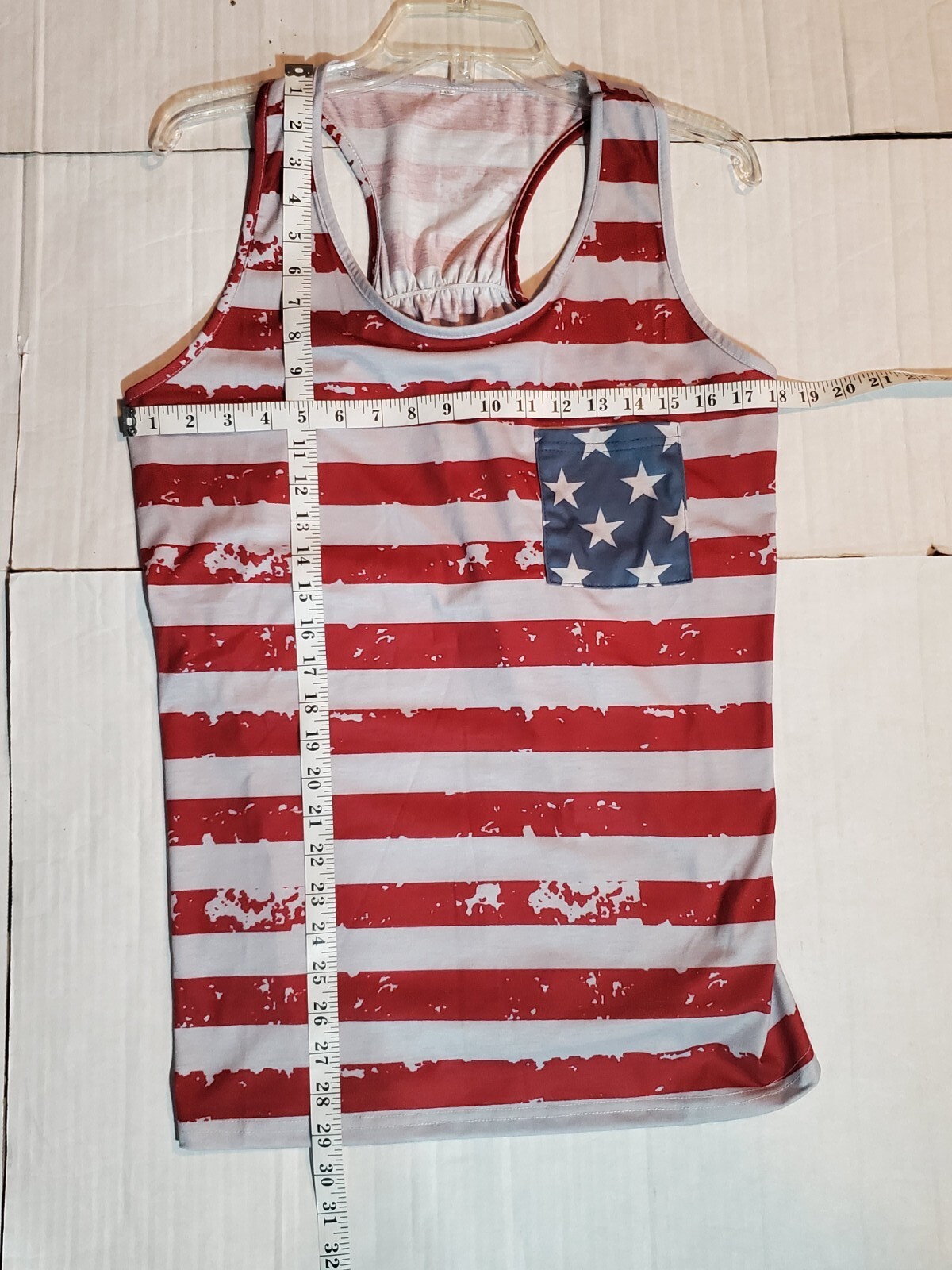 AMERICAN FLAG DISTRESSED PATTERN FRONT POCKET BAC… - image 4