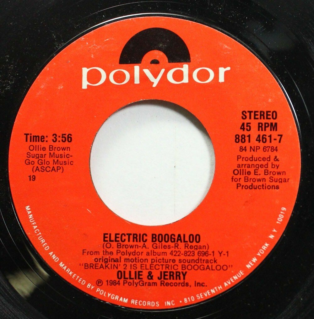 Soul 45 Ollie & Jerry Elecrtic Boogaloo / Physical Clash On Polydor