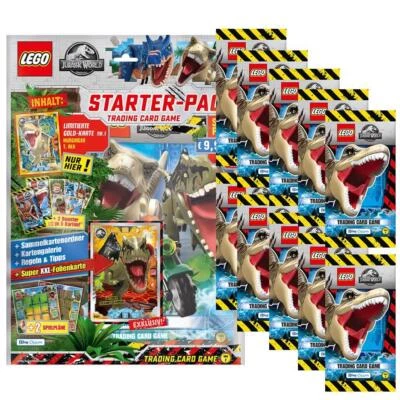 Blue Ocean - Tarjetas coleccionables LEGO Jurassic World - Serie 2 -1 Starter + 10 Booster