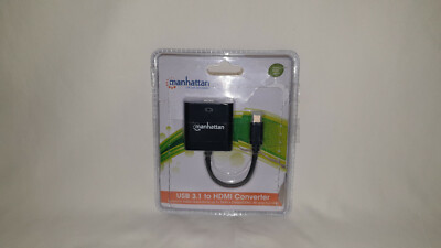 Manhattan USB-C to HDMI Converter Cable, 4K, 8cm, Male to Female, 4K 3840x2160p@