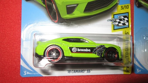 (4)HOT WHEELS 2019 (3) '18 CAMARO SS +(1) '18 CAPO CAMARO SS, Sealed & Boxed G43 - Picture 2 of 7