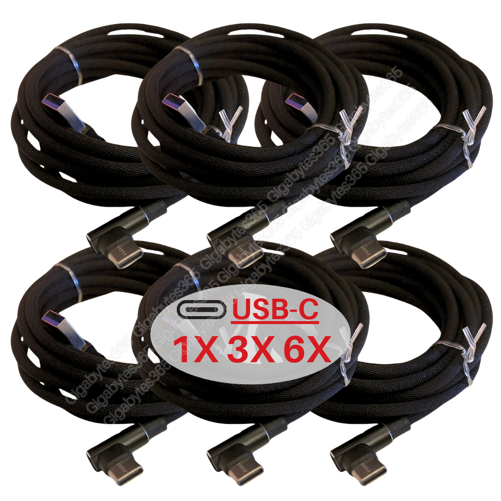 1-6X USB Type C Cable 90 Degree Fast Charging Cord For Samsung Android  iPhone 15