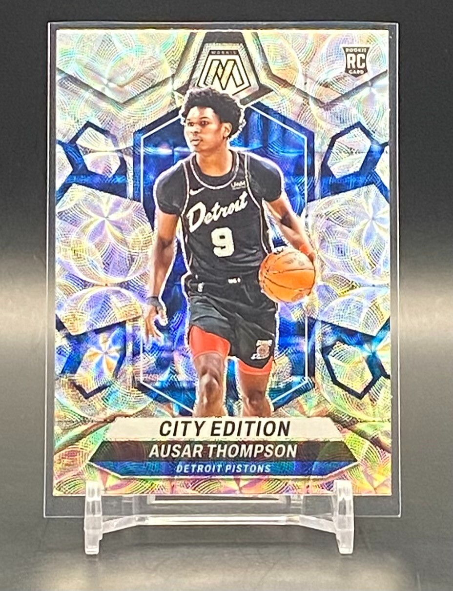 2023-24 Panini Mosaic Ausar Thompson Rookie International Scope #290 Pistons RC