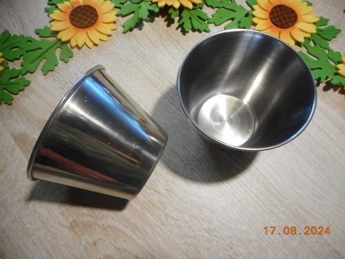 Dessertschale Eisbecher Edelstahl Rostfrei - 2 Stück 10 x 7,5 cm - Bild 2 von 3