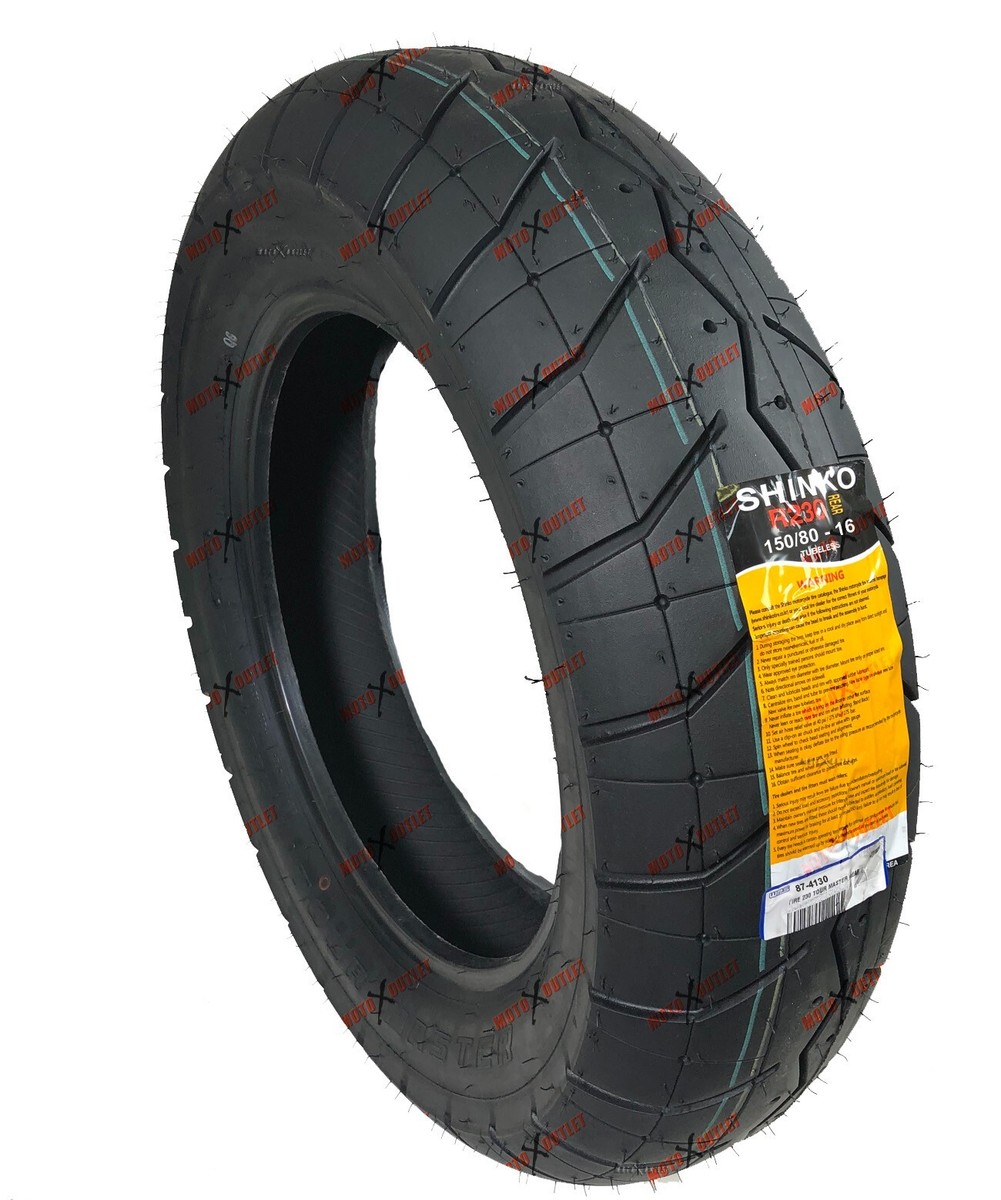 Shinko 230 Tour Master Motorcycle Tire - 170/80-15 Rear Street Bike Tire (83V, Blackwall)