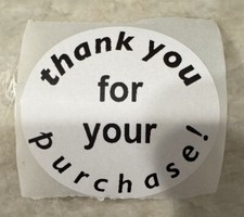 10  Thank You For Your Purchase   10 Pack Stickers Shipping Supplies 2 X 2