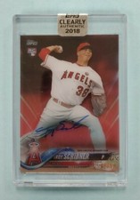 2018 Topps Clearly Authentic Troy Scribner Auto Red Rookie RC #CAA-TSC Card /50