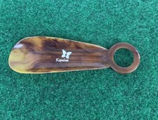 Vintage Kapalua Plastic Shoe Horn With Finger Ring By Crystal Tex Co. USA Made