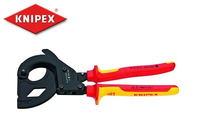 Knipex VDE Isolierte Ratsche Aktion 45 mm Kabel Draht Scherzange 95 36 315