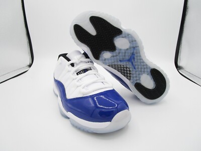 Nike Air Jordan 11 Retro Low White Womens 7.5 Blue White Concord