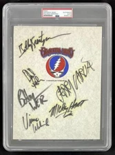 Jerry Garcia & Grateful Dead Signed Autograph PSA/DNA Slabbed Encapsulated Print