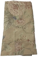 Floral Pillow Sham Standard Muted Yellow Lavender Green Pink Unbranded