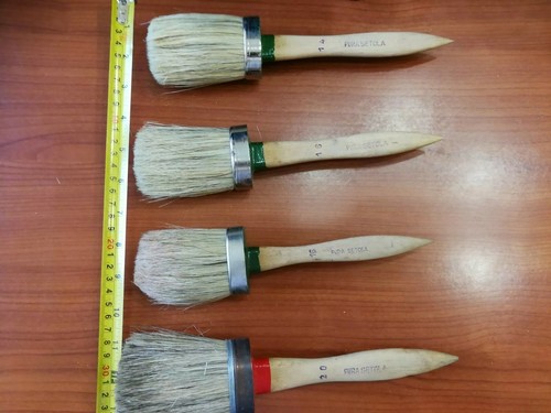 Set Pennelli Nuovi Vintage Mai Usati Pura Setola - 第 2/9 張圖片