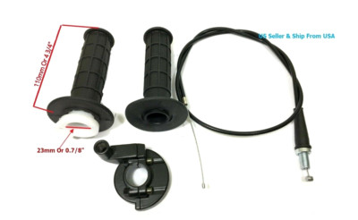 Handle Grip & Throttle Cable for KTM 50 KTM65 KTM85 KTM150 KTM175 Dirt Bike