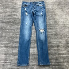 Hollister Jeans Size W26 L30 Mens Skinny Advance Stretch INSEAM MEASURES 29"