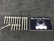 MacDaddy Racing Stainless Bolt Kit Yamaha Banshee Clutch Cover And Stator Cover