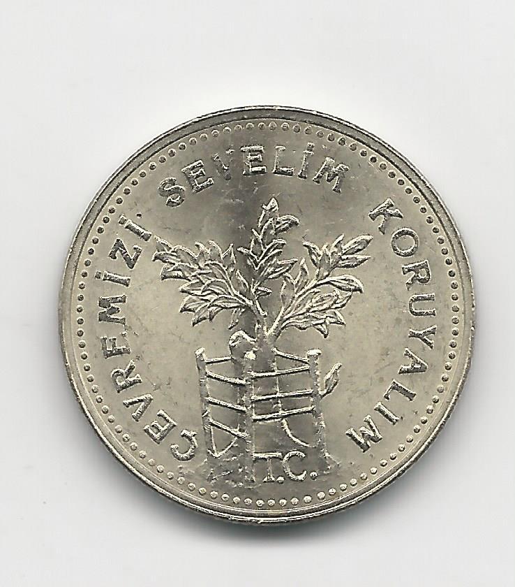 Turkey, 1000 Lira 1990 Enviromental Protection KM 996 Coin