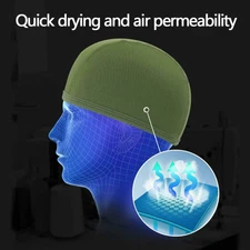 Moisture Wicking Cooling Skull Cap/ Motorcycle Helmet Liner/Running Beanie Caps