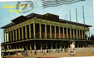 Student Union Building University Of California Vintage Postcard Posted 1977