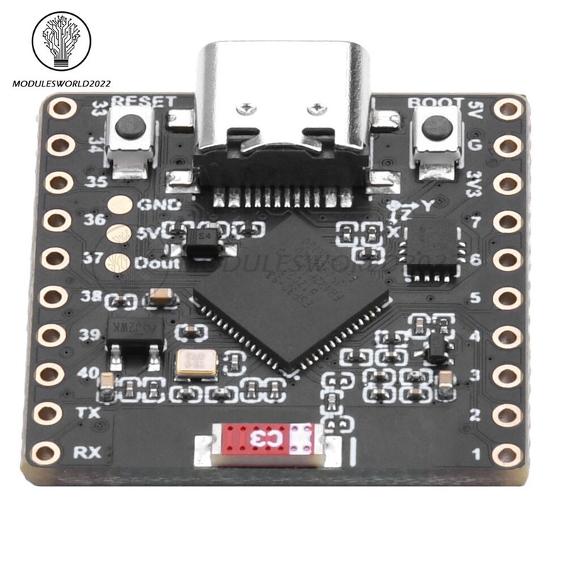 Type-C ESP32-S3-Matrix WIFI Bluetooth Development Board With 8×8 RGB LED Matrix
