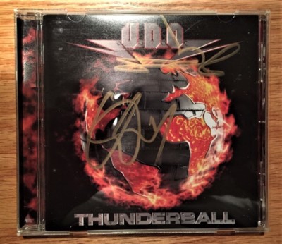 U.D.O. - Thunderball + 1 (Japan CD - Autographed by U.D.O. & Fitty Wienhold)