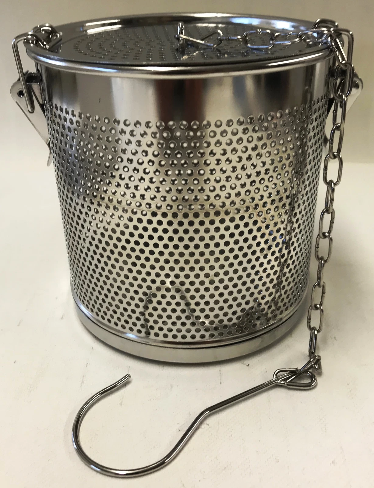 7" Stainless Steel Large Tea Herbal Spice Seasoning Basket Infuser Strainer