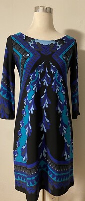 Forever Shift  Womens 3/4  Sleeves Size Ps Black with Green