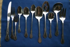 Oneida MORNING BLOSSOM Stainless Profile Burnished & Glossy Flatware CHOICE EUC+